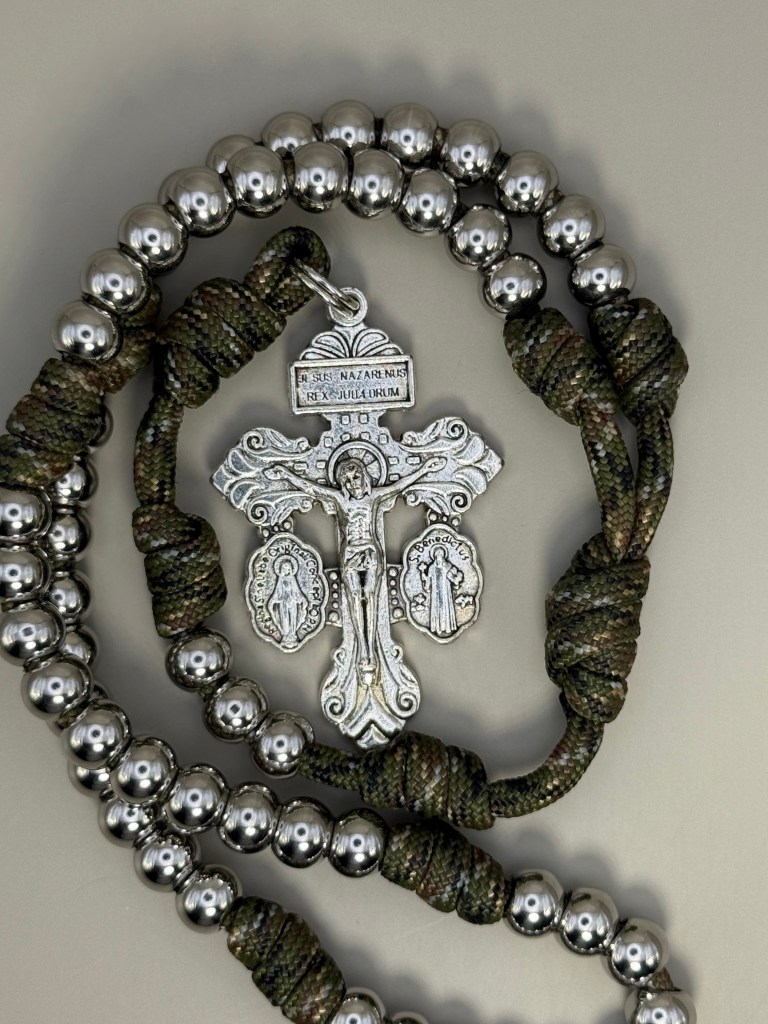 Trinity Woodland- Green, White, and Black