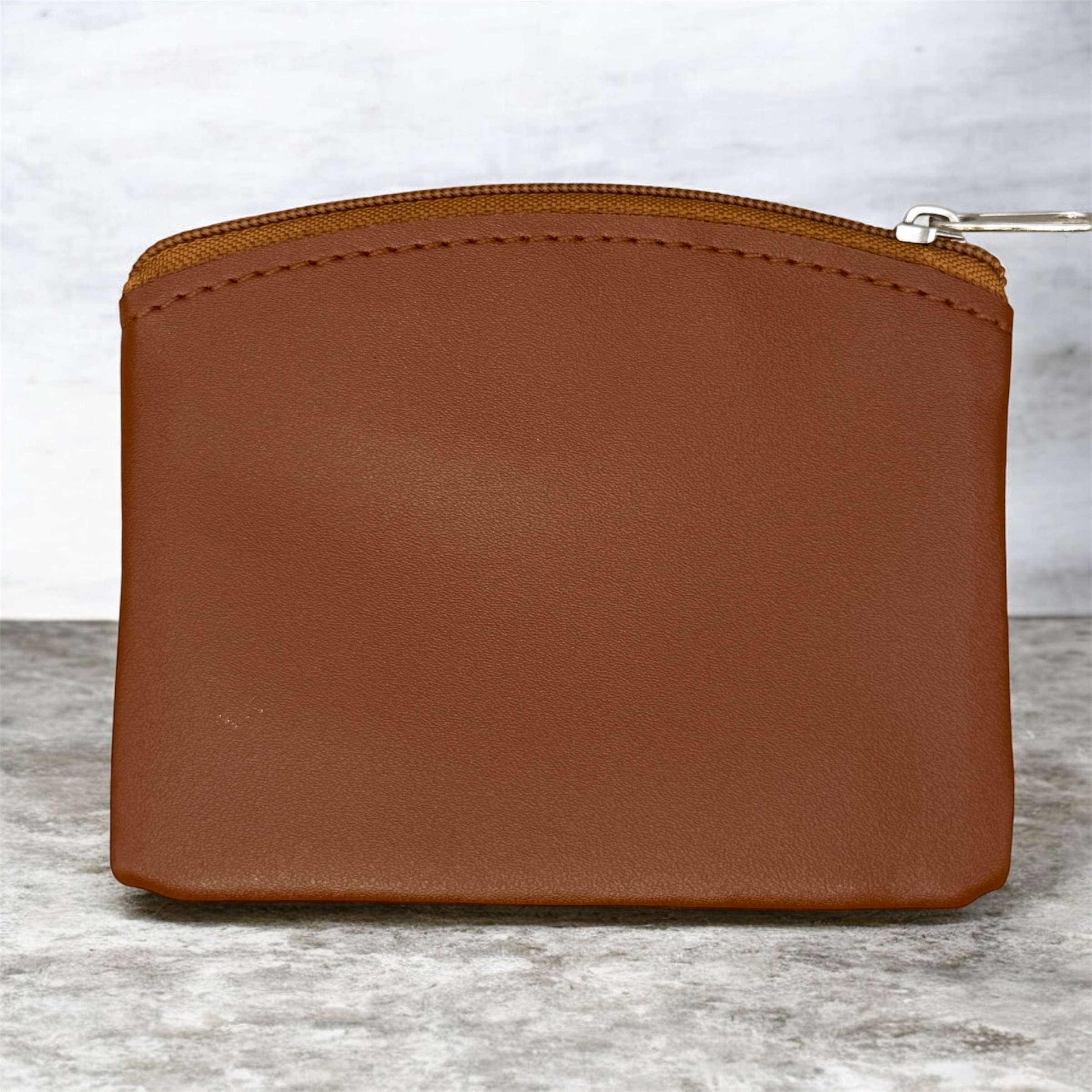 Everyday Rosary Pouch Brown/Gold Cross - Image 2
